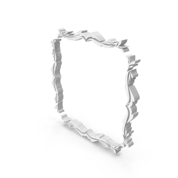 Picture: Square Leaf Frame White PNG & PSD Images