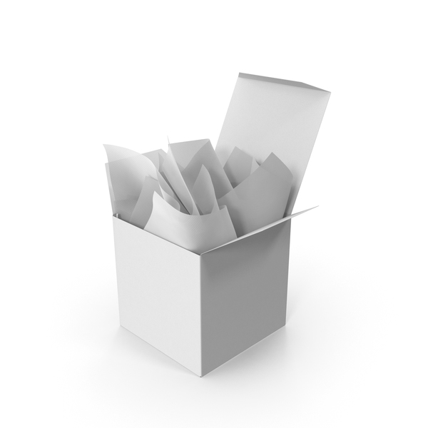 Square Packaging Box with White Gift Paper PNG & PSD Images Square Packaging Box with White Gift Paper PNG & PSD Images