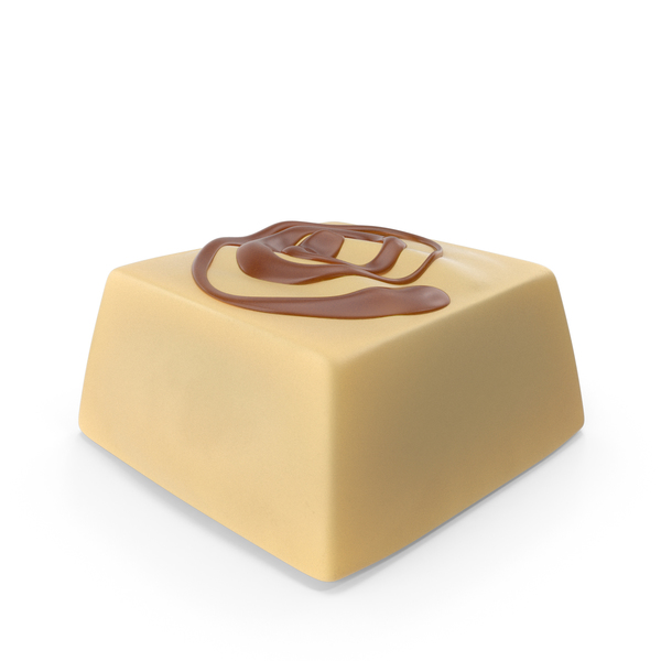 Square White Chocolate Candy with Caramel Line PNG & PSD Images Square White Chocolate Candy with Caramel Line PNG & PSD Images