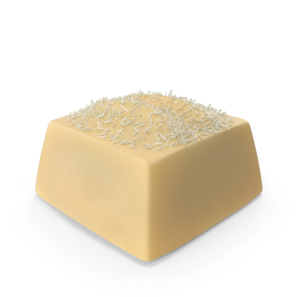 Square White Chocolate Candy With Coconut PNG & PSD Images Square White Chocolate Candy With Coconut PNG & PSD Images