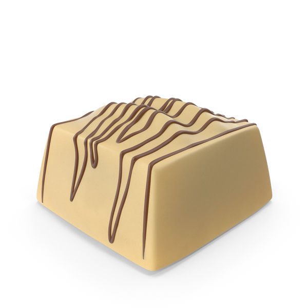 Square White Chocolate Candy with Chocolate Lines PNG & PSD Images Square White Chocolate Candy with Chocolate Lines PNG & PSD Images