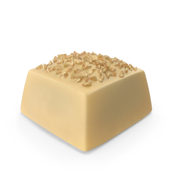Square white Chocolate Candy with Nuts PNG & PSD Images Square white Chocolate Candy with Nuts PNG & PSD Images