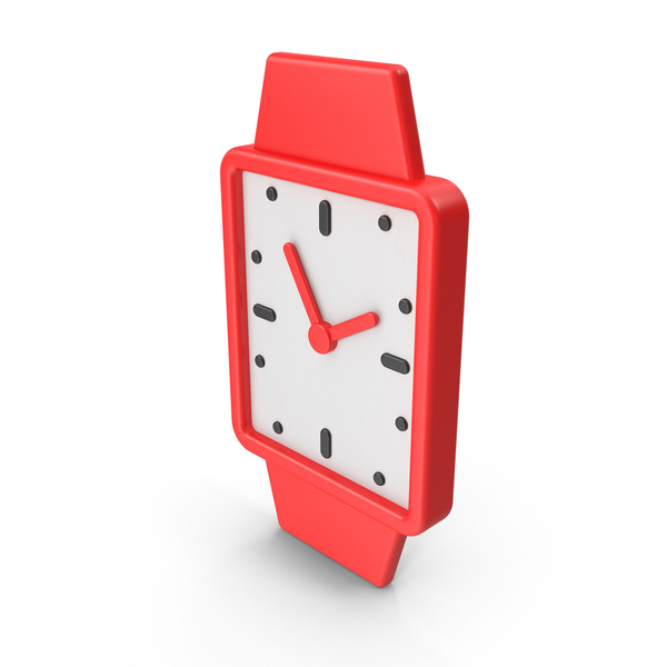 Clock Symbol: Square Wrist Watch Icon PNG & PSD Images