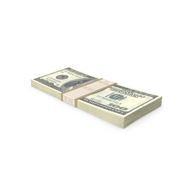 One Hundred Bill: Stack of 100 Dollar Bills PNG & PSD Images