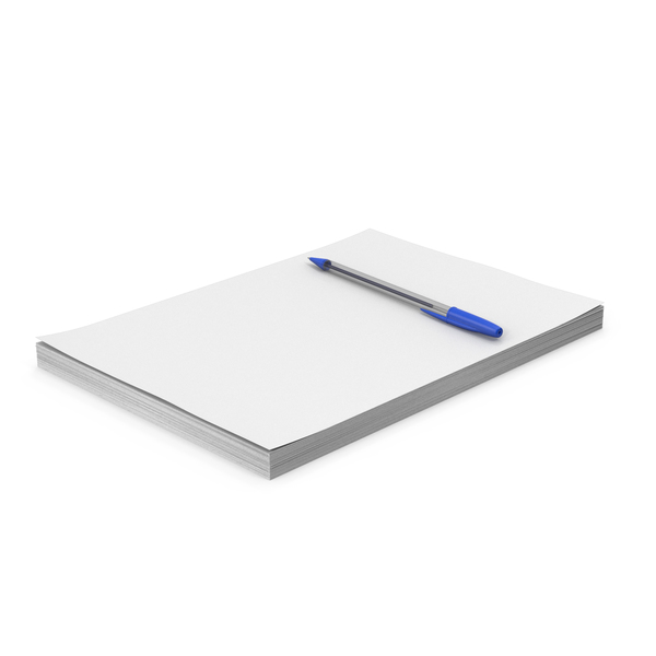 Stack Of A4 Paper With Pen PNG Images & PSDs for Download | PixelSquid ...