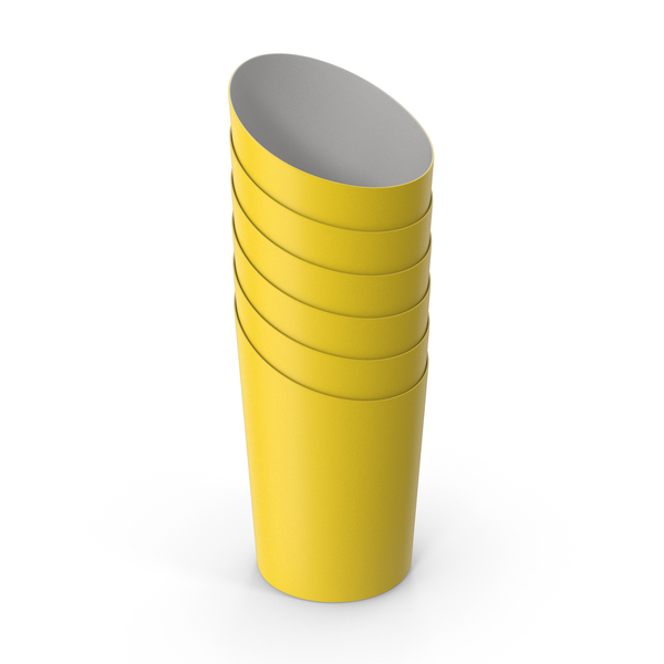 French Fry Holder: Stack Of Fries Paper Pack Yellow PNG & PSD Images