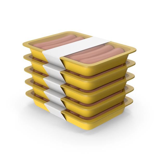 Food Container: Stack Of Sausage Packages PNG & PSD Images Food Container: Stack Of Sausage Packages PNG & PSD Images