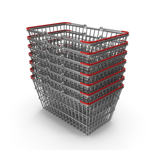 Shopping Basket: Stack of Supermarket Baskets with Red Plastic PNG & PSD Images Shopping Basket: Stack of Supermarket Baskets with Red Plastic PNG & PSD Images