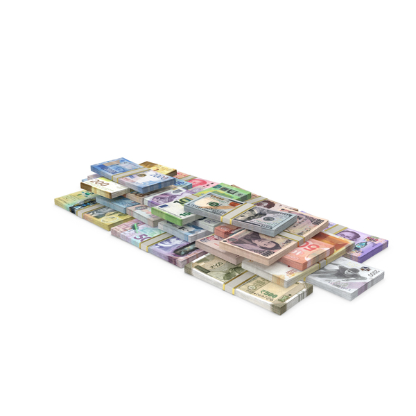 Banknote: Stacks of Banknotes from Different Countries PNG & PSD Images Banknote: Stacks of Banknotes from Different Countries PNG & PSD Images