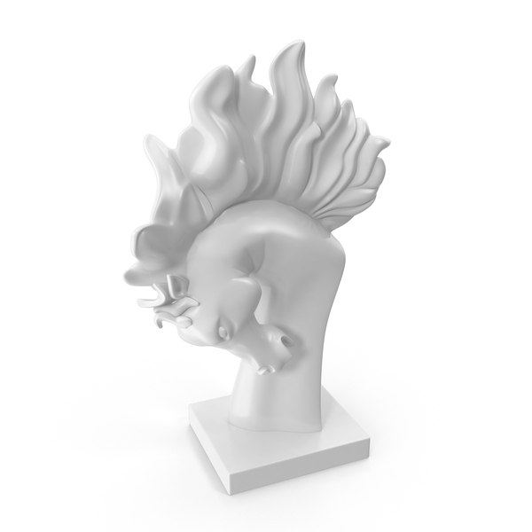 Horse: Stallion Head Statue PNG & PSD Images
