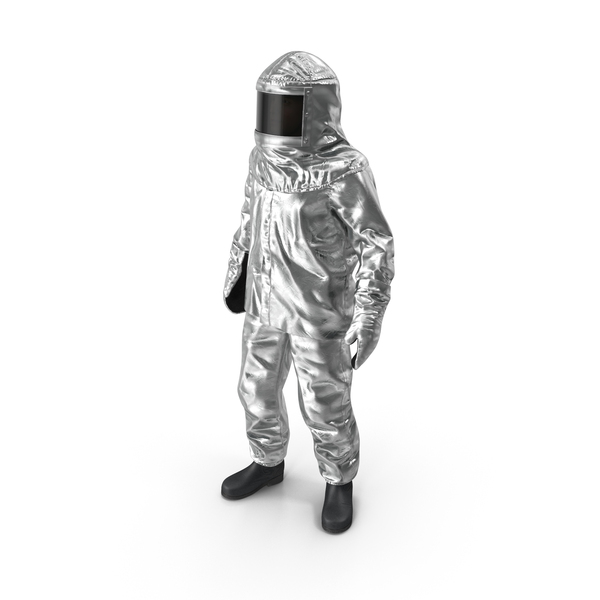 Standing Firefighter Wearing Aluminium Fire Suit PNG Images & PSDs for ...