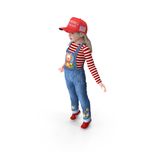 Baseball Cap: Standing Girl Child In Donald Trump Hat PNG & PSD Images Baseball Cap: Standing Girl Child In Donald Trump Hat PNG & PSD Images
