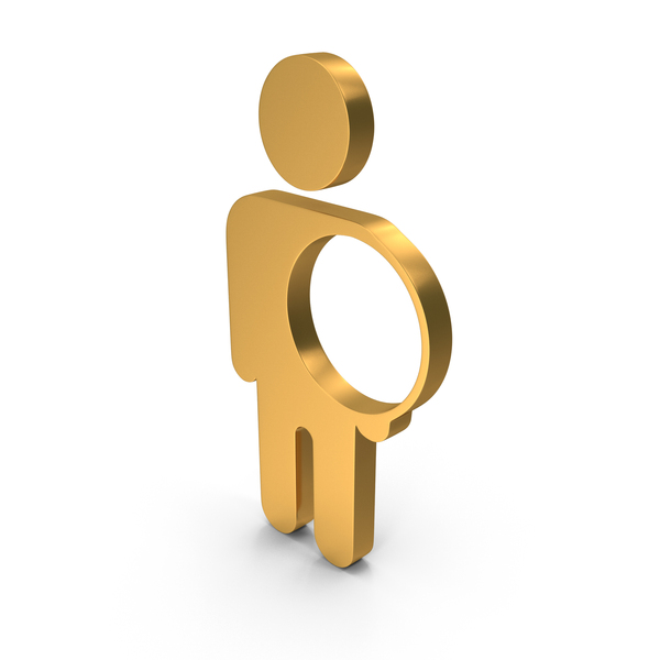 Symbols: Standing Man With Empty Circle Symbol PNG & PSD Images