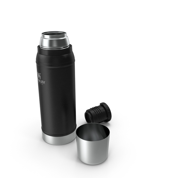 Stanley Classic Flask Black Open PNG & PSD Images Stanley Classic Flask Black Open PNG & PSD Images
