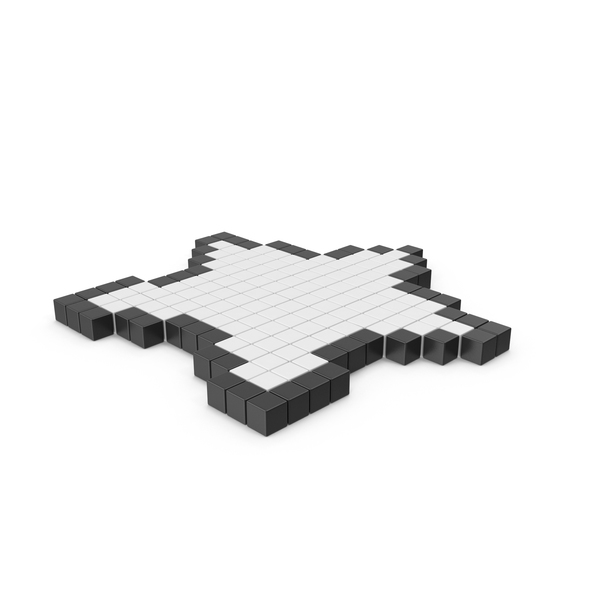 Favorite Pixelated Symbol: Star Icon PNG & PSD Images