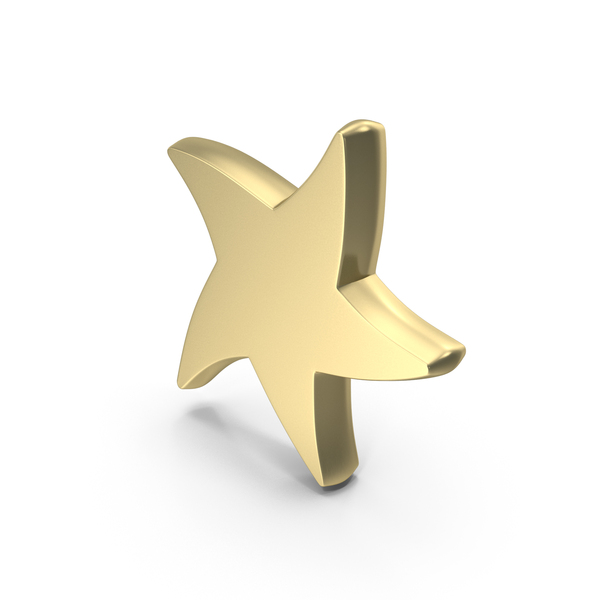 Cartoon: Star Party Starfish Gold PNG & PSD Images