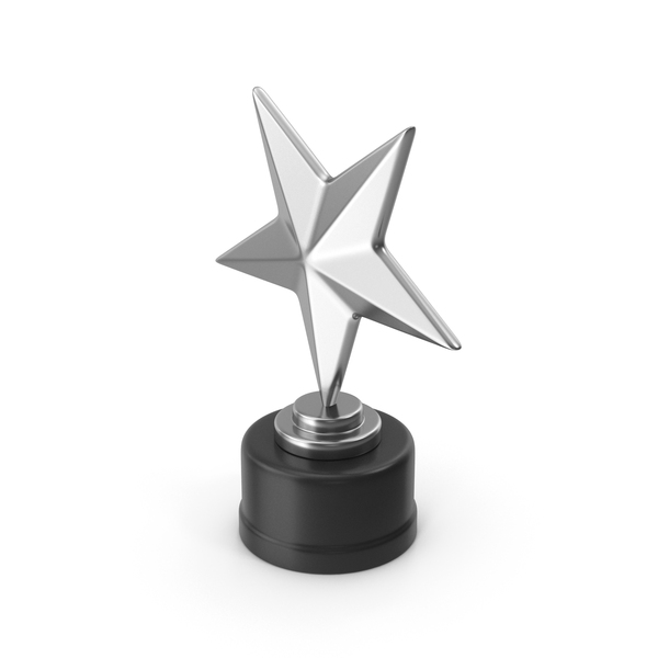 Star Trophy Awards Silver PNG & PSD Images