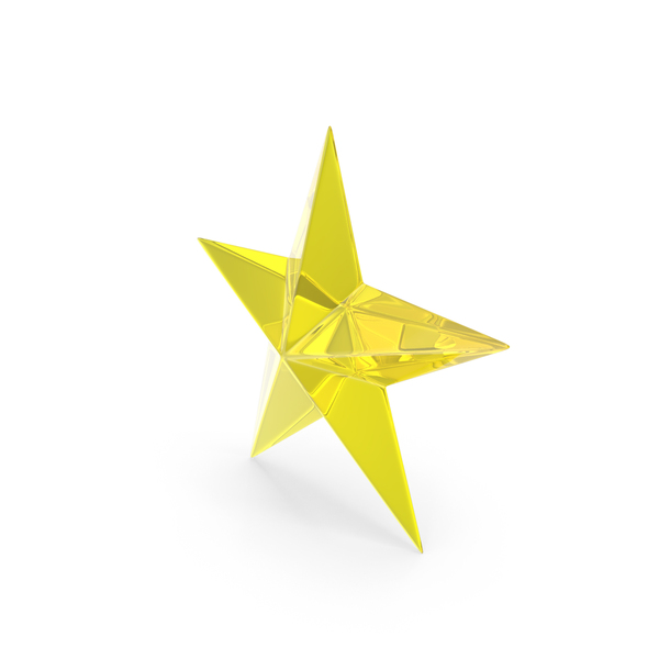 Cartoon: Star Yellow Glass PNG & PSD Images
