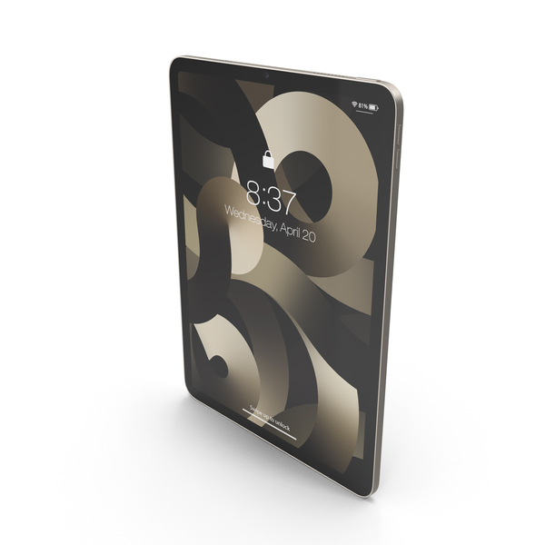Tablet Computer: Starlight iPad Air 2022 PNG & PSD Images Tablet Computer: Starlight iPad Air 2022 PNG & PSD Images