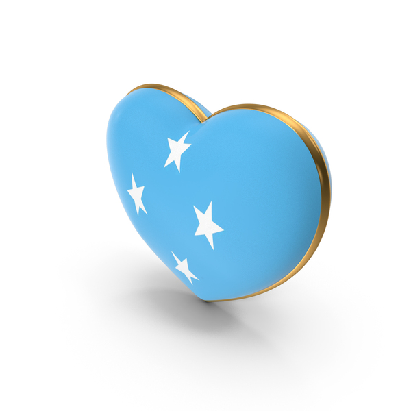 States of Micronesia Country Heart Flag Dual Shade Metallic Solid PNG & PSD Images States of Micronesia Country Heart Flag Dual Shade Metallic Solid PNG & PSD Images