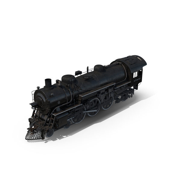 Train: Steam Locomotive Santa Fe 3415 PNG & PSD Images Train: Steam Locomotive Santa Fe 3415 PNG & PSD Images