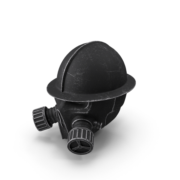 Combat: Steampunk Helmet Black PNG & PSD Images