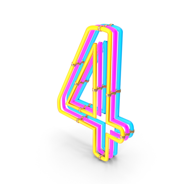 Light: Steampunk Neon Number 4 PNG & PSD Images Light: Steampunk Neon Number 4 PNG & PSD Images