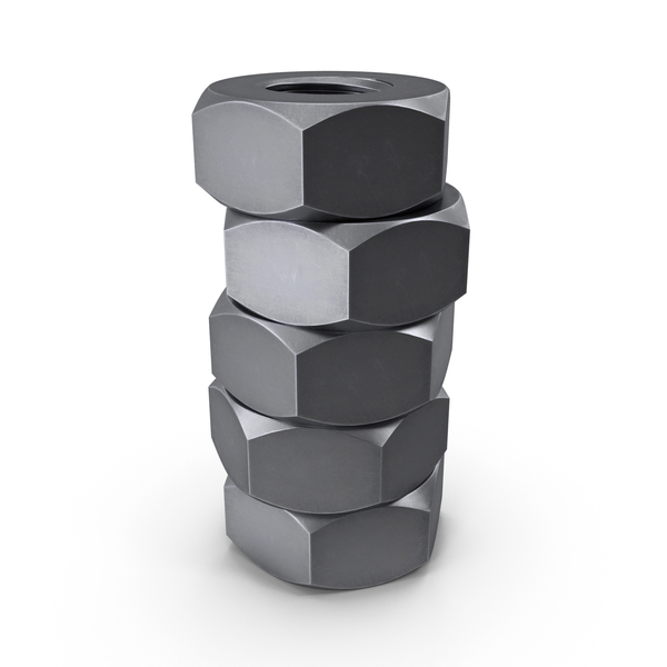 Nut: Steel Hex Nuts Stack PNG & PSD Images Nut: Steel Hex Nuts Stack PNG & PSD Images