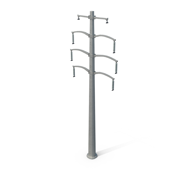 Steel Power Line Pole Without Wires PNG Images & PSDs for Download ...