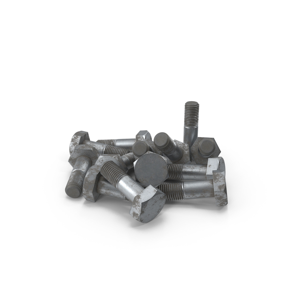 Steel Rusted Hex Bolt Multi PNG & PSD Images