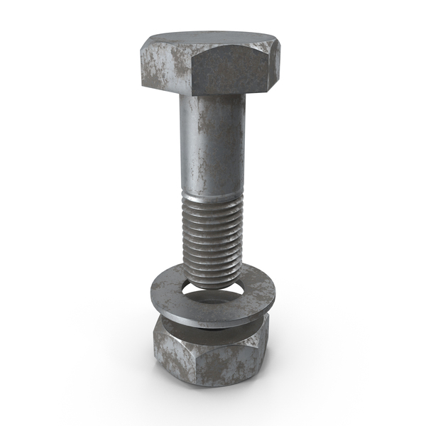 Nut: Steel Rusted Hex Bolt Set PNG & PSD Images Nut: Steel Rusted Hex Bolt Set PNG & PSD Images