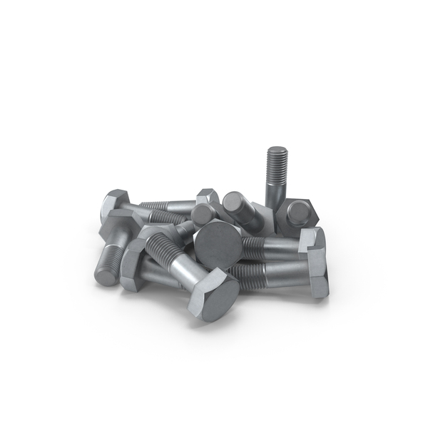 Steel Scratched Hex Bolt Pile PNG & PSD Images Steel Scratched Hex Bolt Pile PNG & PSD Images