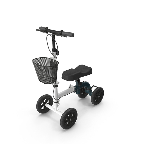 Mobility: Steerable Knee Scooter White PNG & PSD Images Mobility: Steerable Knee Scooter White PNG & PSD Images