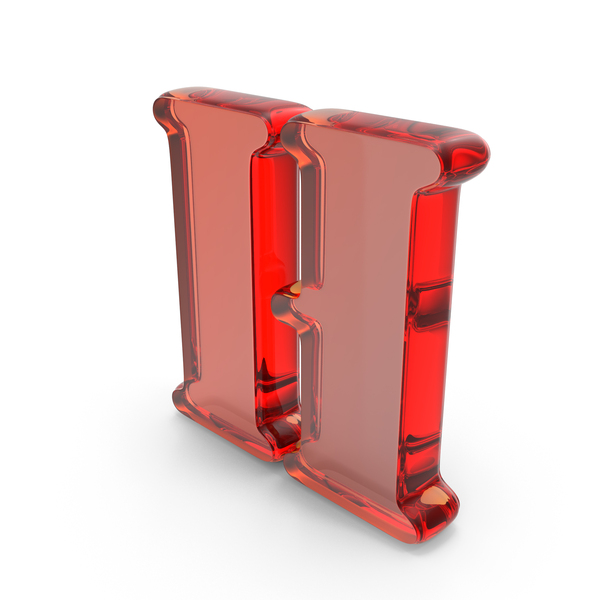 Roman Alphabet: Stencil Font H Glass PNG & PSD Images
