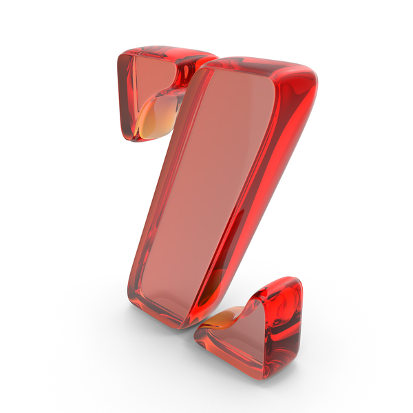 Roman Alphabet: Stencil Font Z Glass PNG & PSD Images