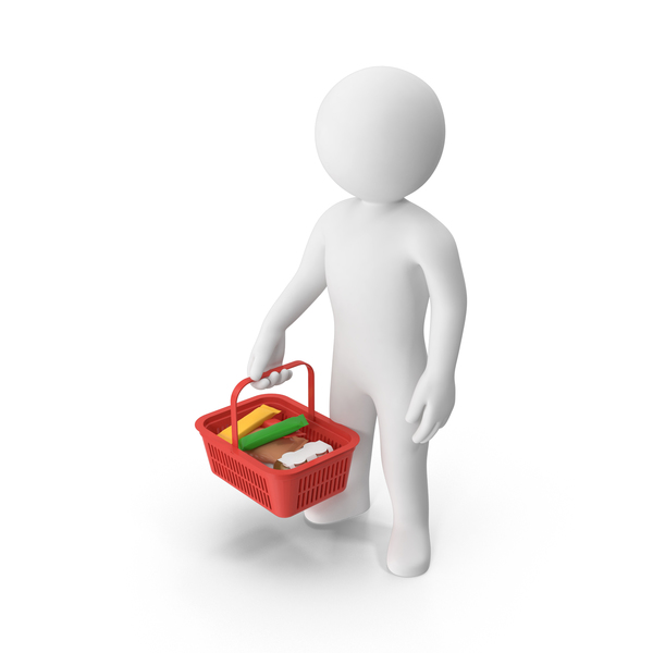 Stickman Holding Shopping Basket PNG & PSD Images Stickman Holding Shopping Basket PNG & PSD Images