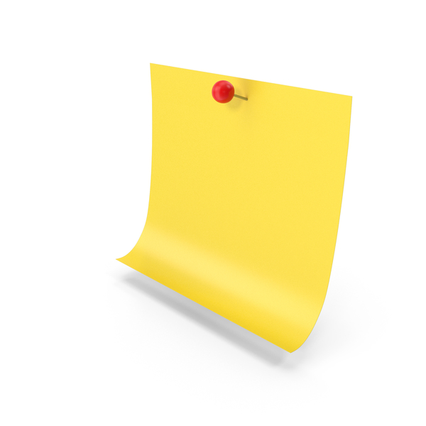 Office Supplies: Sticky Note With Push Pin PNG & PSD Images Office Supplies: Sticky Note With Push Pin PNG & PSD Images