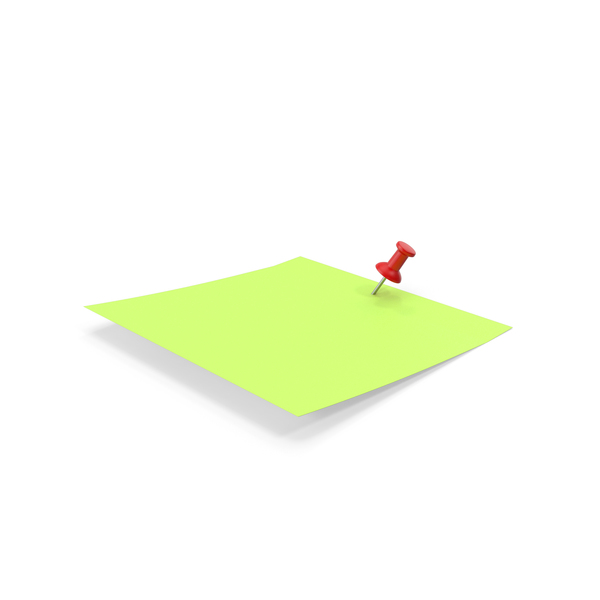 Note: Sticky Notes and Push Pin Green PNG & PSD Images Note: Sticky Notes and Push Pin Green PNG & PSD Images