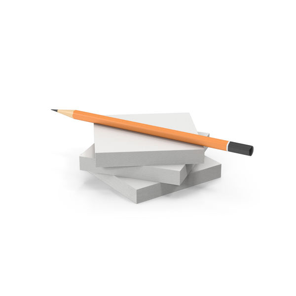 Notepad: Sticky Notes Stack With Pencil PNG & PSD Images Notepad: Sticky Notes Stack With Pencil PNG & PSD Images