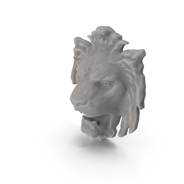 Statue: Stone Lion Head Decor PNG & PSD Images Statue: Stone Lion Head Decor PNG & PSD Images