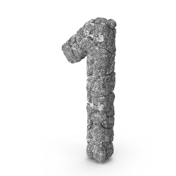 Stone Number 1 PNG Images & PSDs for Download | PixelSquid - S11986049D