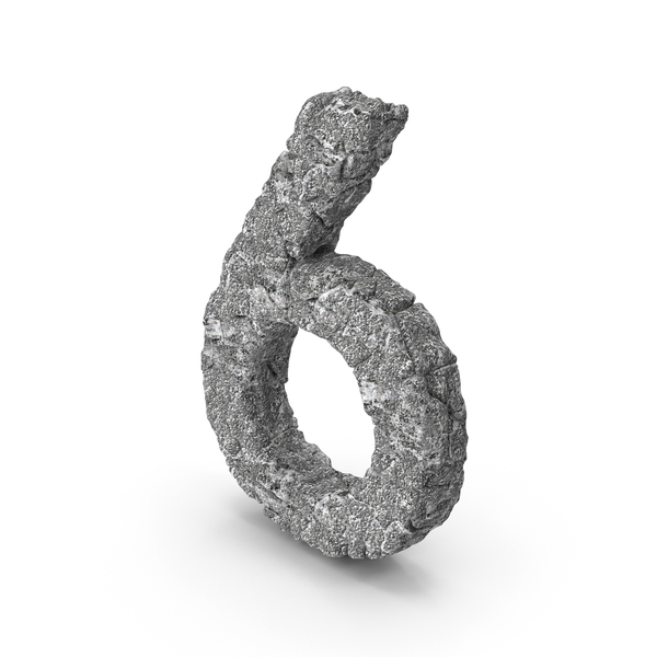 Stone Number 6 PNG Images & PSDs for Download | PixelSquid - S119860616
