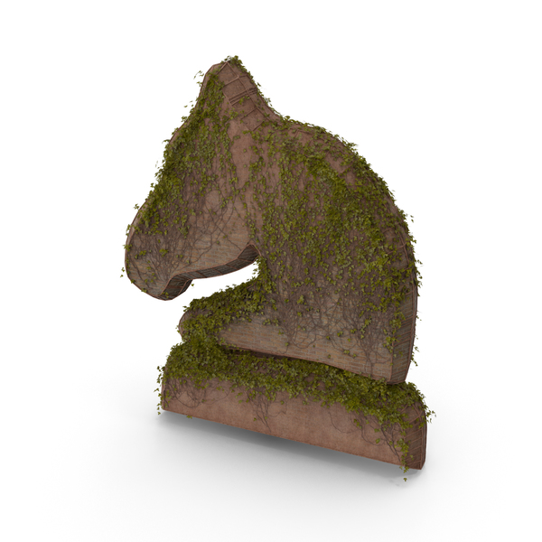 Stone With Ivy Chess Knight Symbol PNG & PSD Images Stone With Ivy Chess Knight Symbol PNG & PSD Images