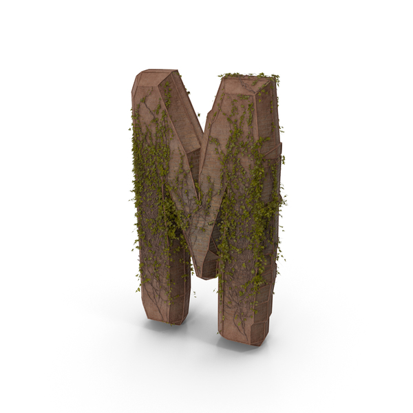 Language: Stone With Ivy Letter M PNG & PSD Images Language: Stone With Ivy Letter M PNG & PSD Images