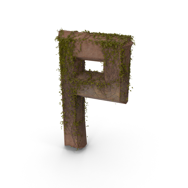 Language: Stone With Ivy Letter P PNG & PSD Images Language: Stone With Ivy Letter P PNG & PSD Images