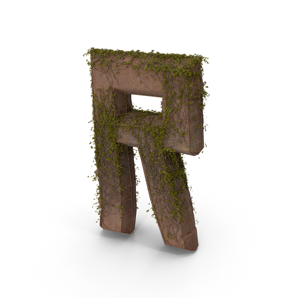 Language: Stone With Ivy Letter R PNG & PSD Images Language: Stone With Ivy Letter R PNG & PSD Images