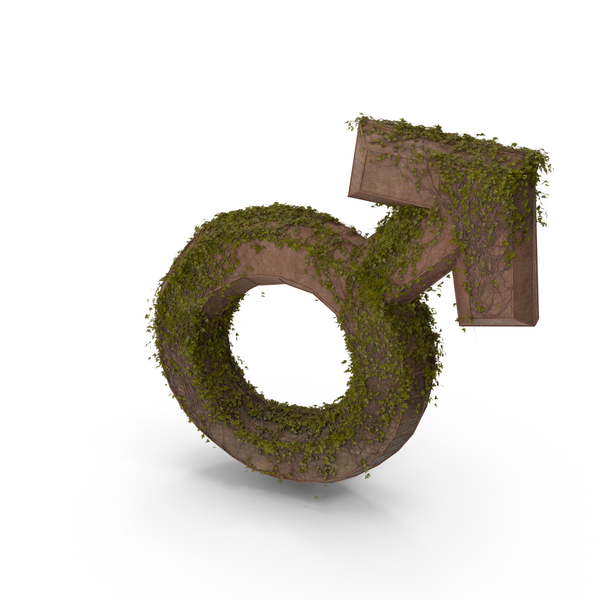 Stone With Ivy Male Symbol PNG & PSD Images Stone With Ivy Male Symbol PNG & PSD Images