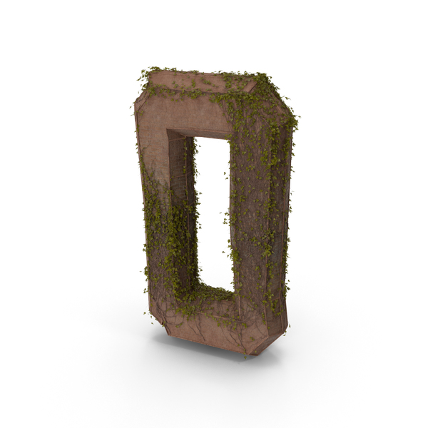 Stone With Ivy Number 0 PNG & PSD Images Stone With Ivy Number 0 PNG & PSD Images