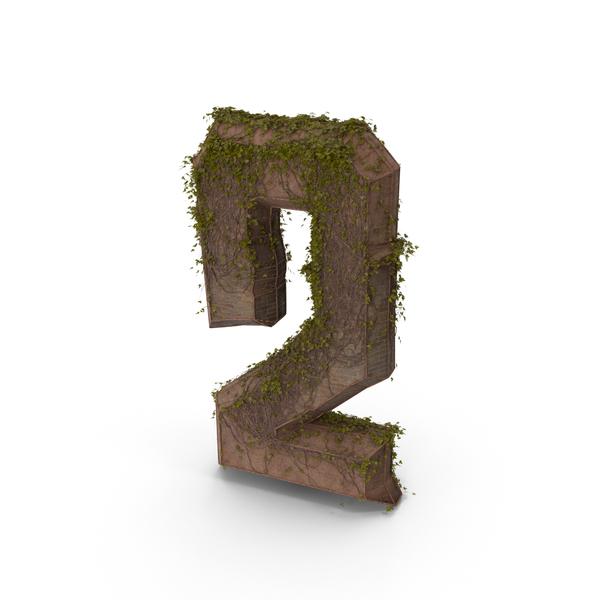 Stone With Ivy Number 2 PNG & PSD Images Stone With Ivy Number 2 PNG & PSD Images