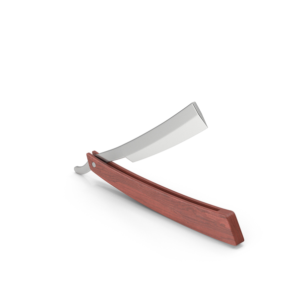 Straight Razor With Wooden Handle PNG Images & PSDs for Download